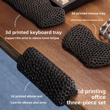 3D Printed Keyboard Wrist Rest and Mouse Pad