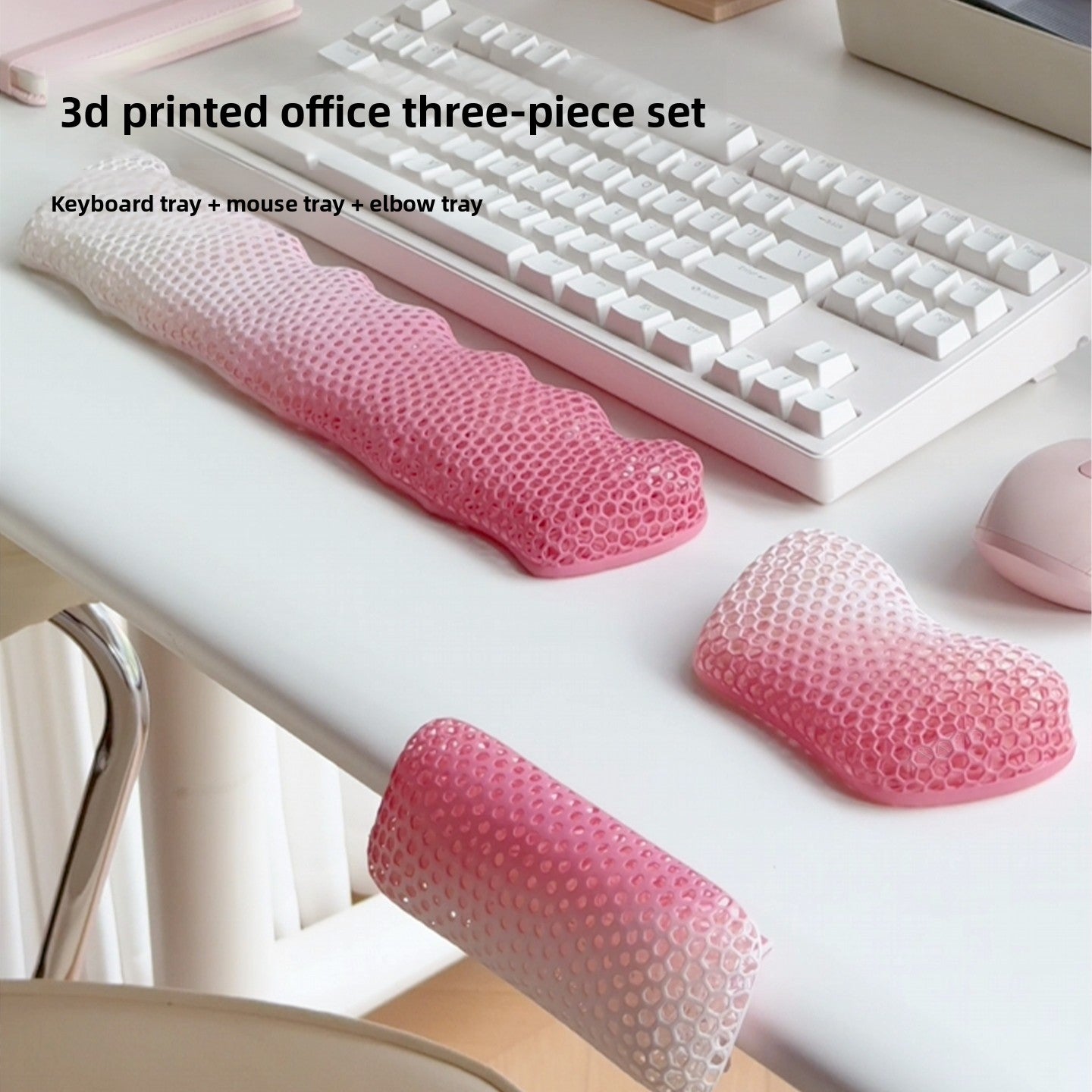 3D Printed Keyboard Wrist Rest and Mouse Pad