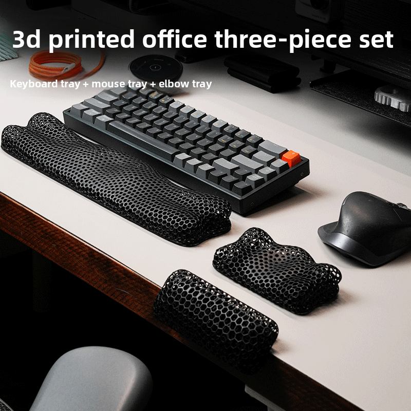 3D Printed Keyboard Wrist Rest and Mouse Pad