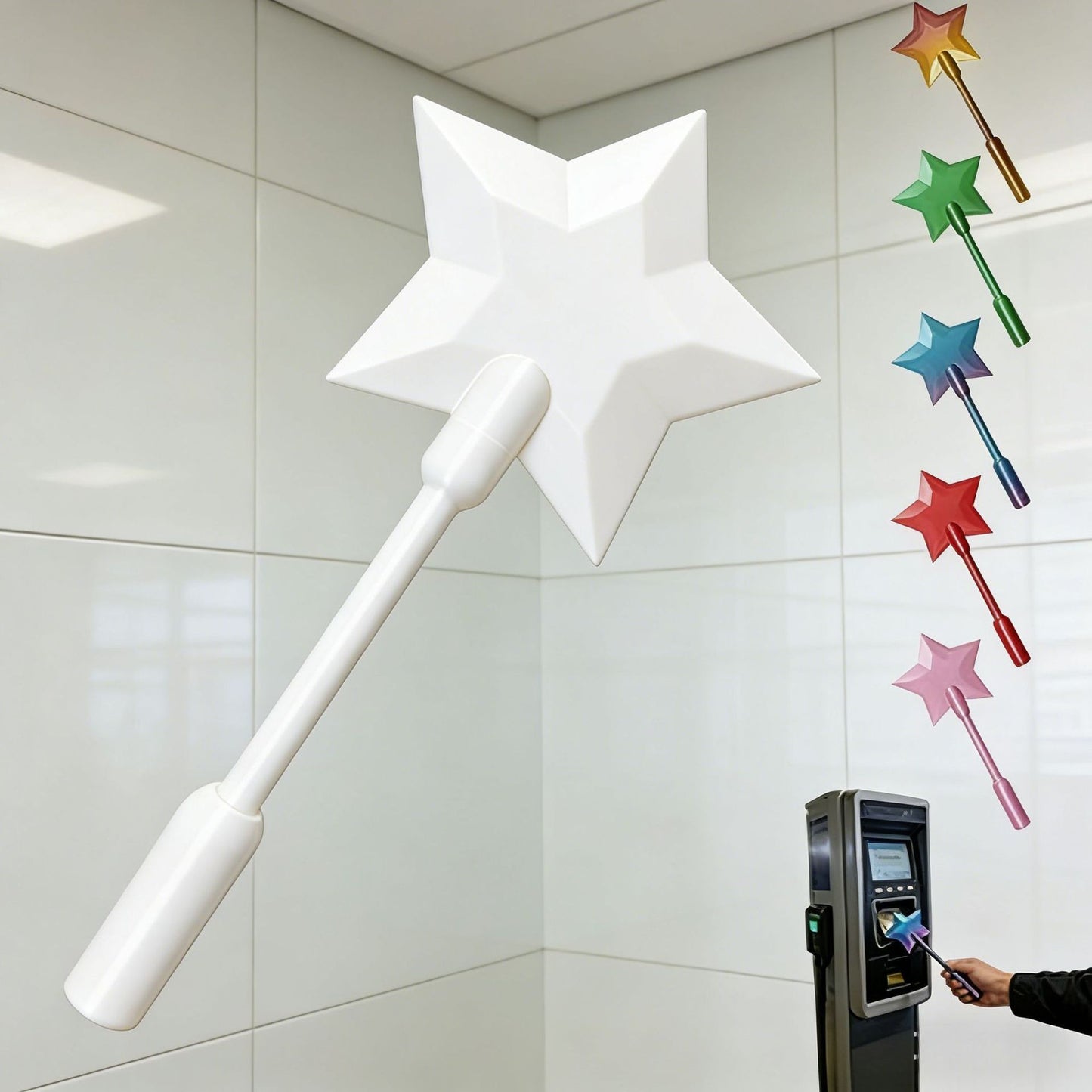 3D Printed Magic Wand Payment Clip