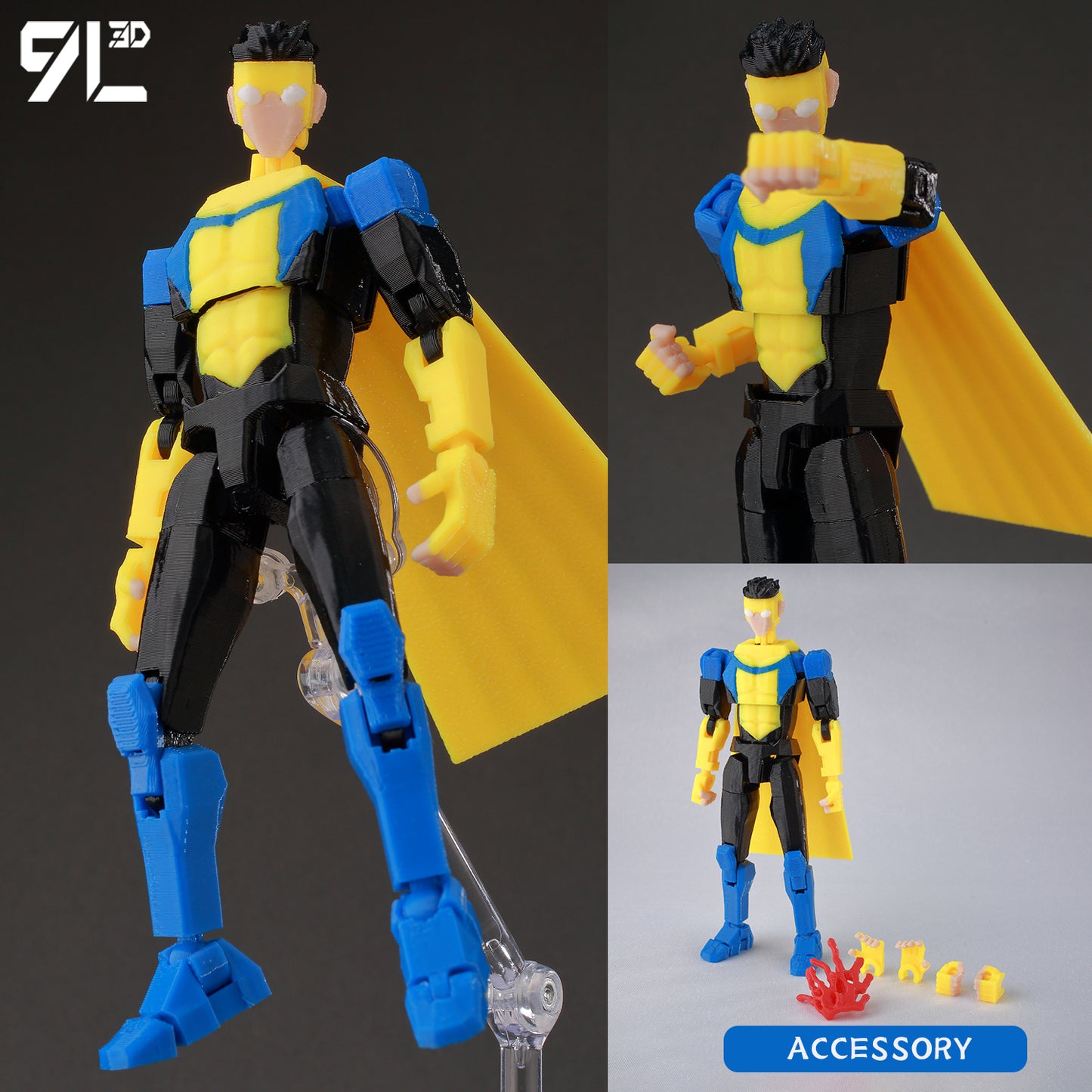 3D Printed Multi-Jointed Movable Anime Figure