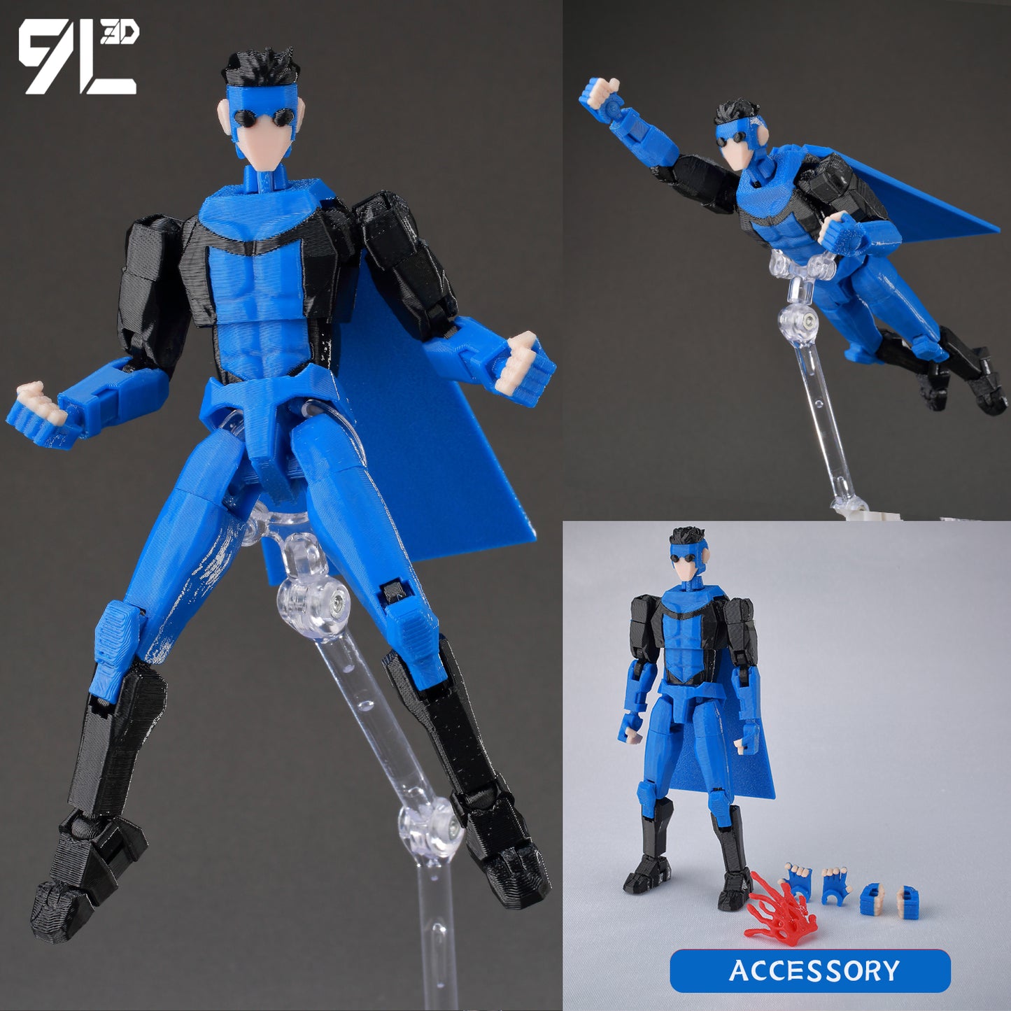 3D Printed Multi-Jointed Movable Anime Figure