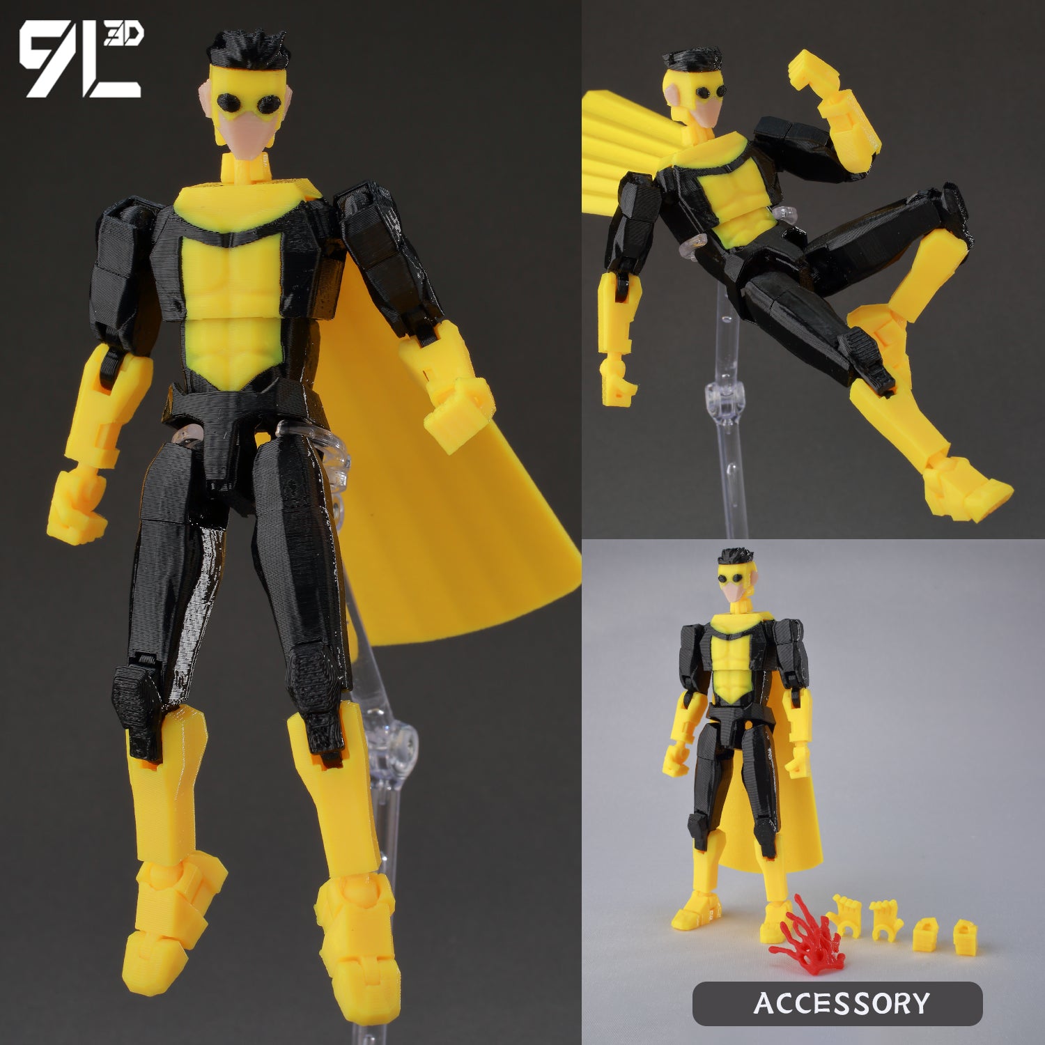 3D Printed Multi-Jointed Movable Anime Figure