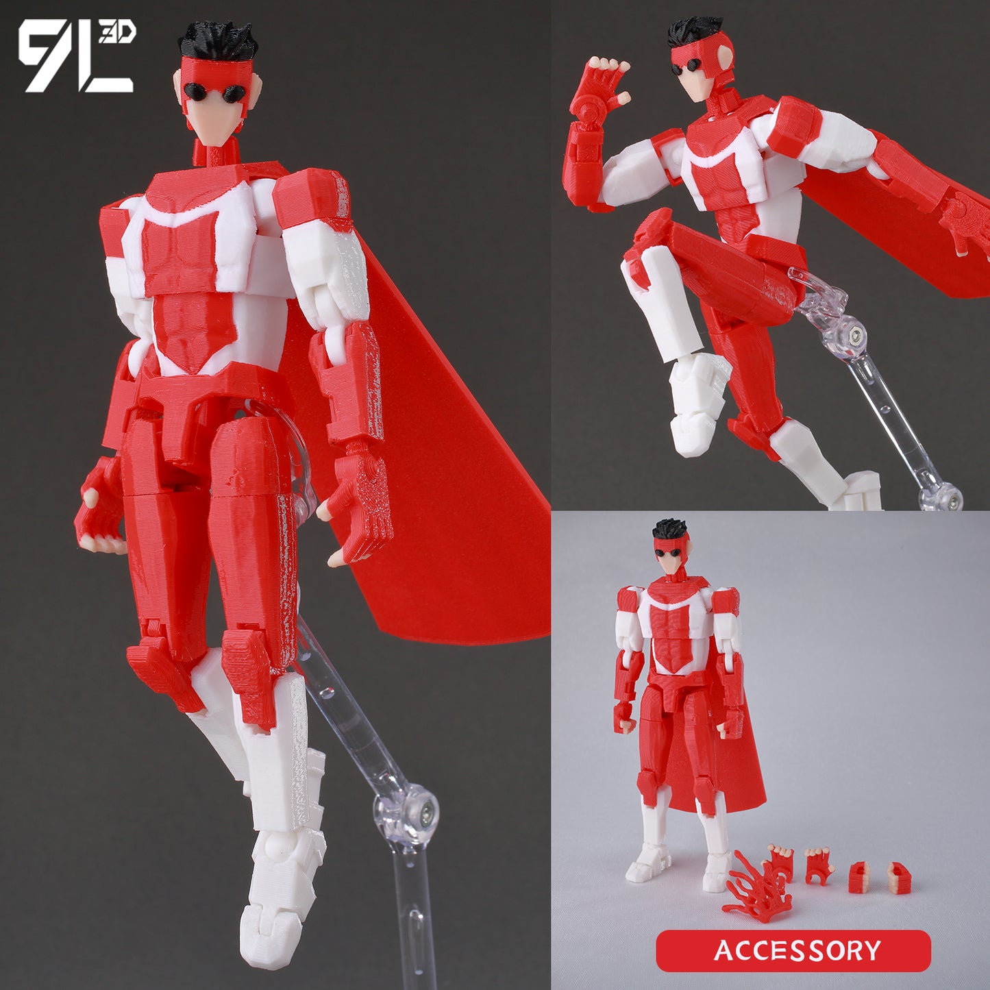 3D Printed Multi-Jointed Movable Anime Figure