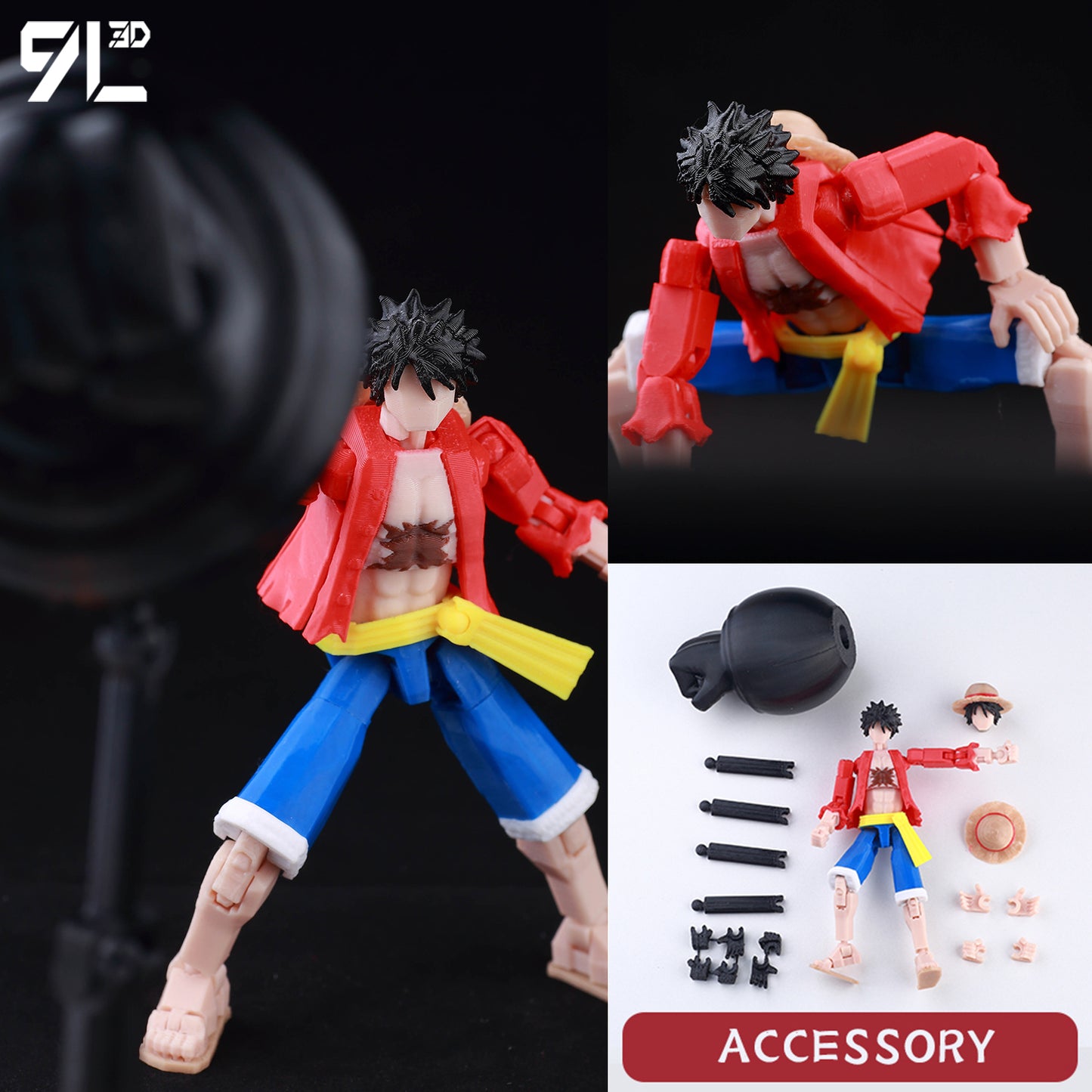 3D Printed Multi-Jointed Movable Anime Figure