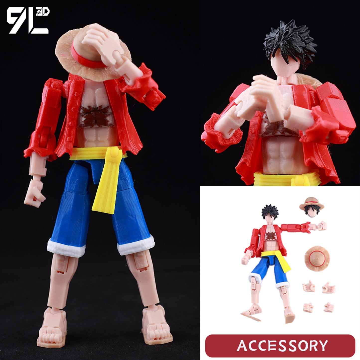 3D Printed Multi-Jointed Movable Anime Figure