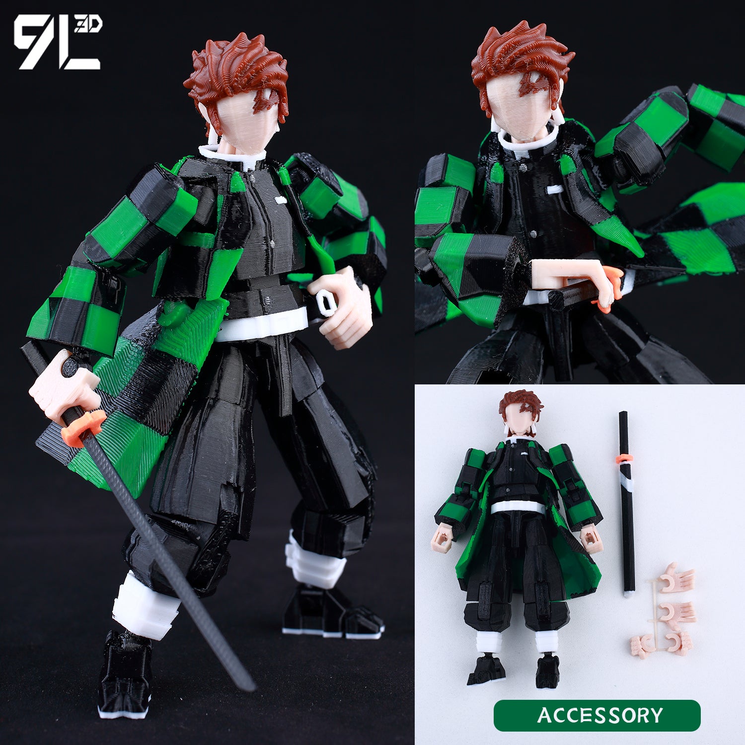 3D Printed Multi-Jointed Movable Anime Figure