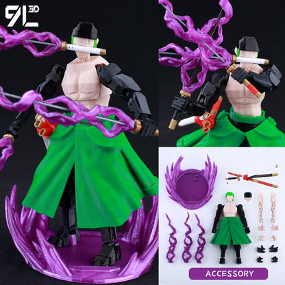 3D Printed Multi-Jointed Movable Anime Figure