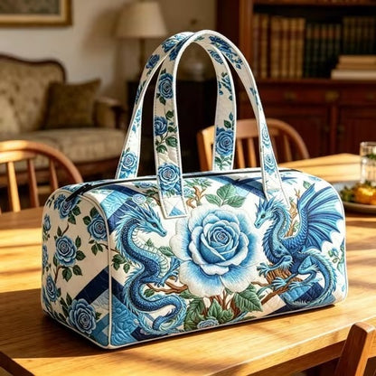 3D Printed Quilted Cotton Travel Bag Fashion Printed Women's Yoga Bag Handbag