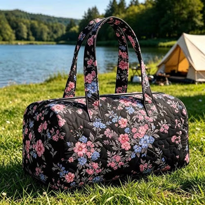 3D Printed Quilted Cotton Travel Bag Fashion Printed Women's Yoga Bag Handbag
