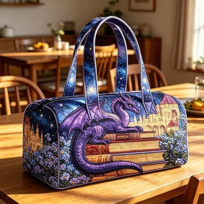 3D Printed Quilted Cotton Travel Bag Fashion Printed Women's Yoga Bag Handbag