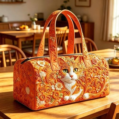 3D Printed Quilted Cotton Travel Bag Fashion Printed Women's Yoga Bag Handbag