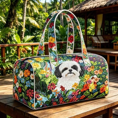 3D Printed Quilted Cotton Travel Bag Fashion Printed Women's Yoga Bag Handbag