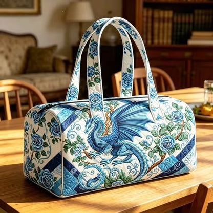 3D Printed Quilted Cotton Travel Bag Fashion Printed Women's Yoga Bag Handbag