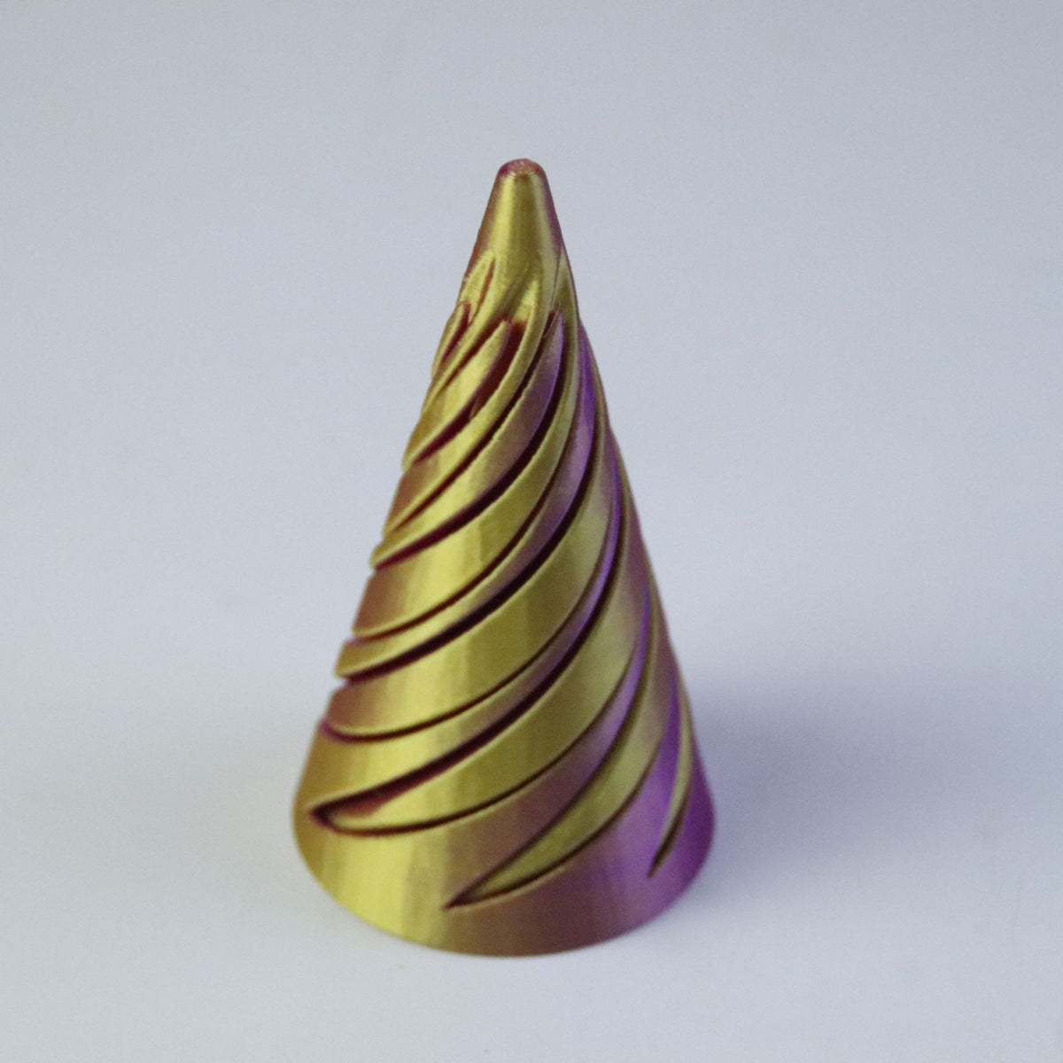 3D-Printed Spiral Stress-Relief Cone 3D Desktop Decoration