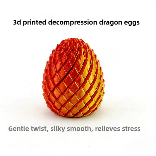 3D Printed Transforming Dragon Egg Toy Stress Relief Fidget Ball