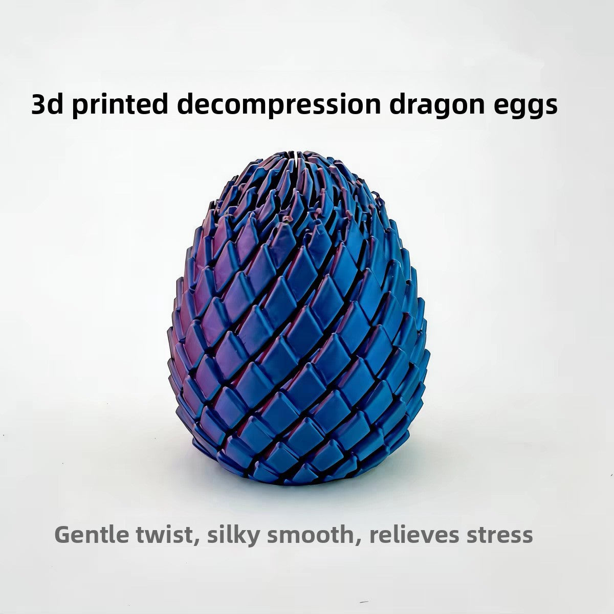 3D Printed Transforming Dragon Egg Toy Stress Relief Fidget Ball