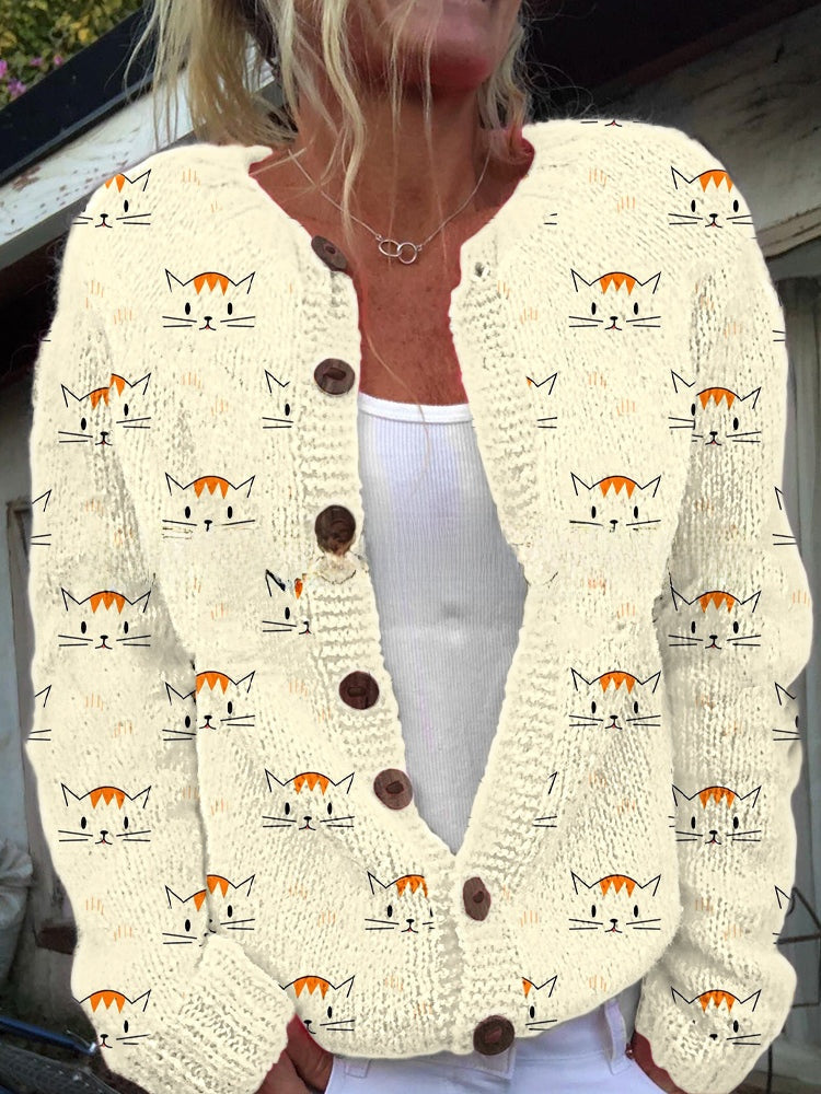 3D Printed Women's Cardigan Sweater