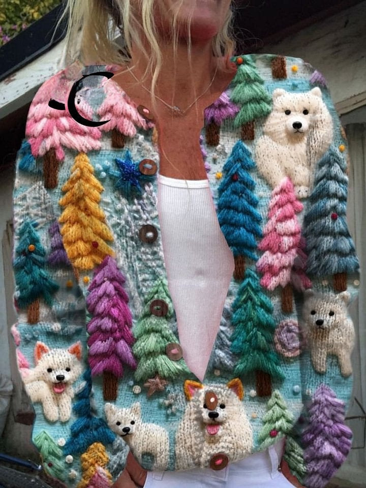 3D Printed Women's Cardigan Sweater
