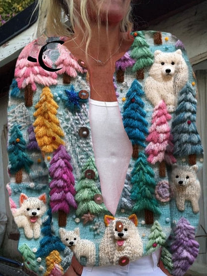 3D Printed Women's Cardigan Sweater