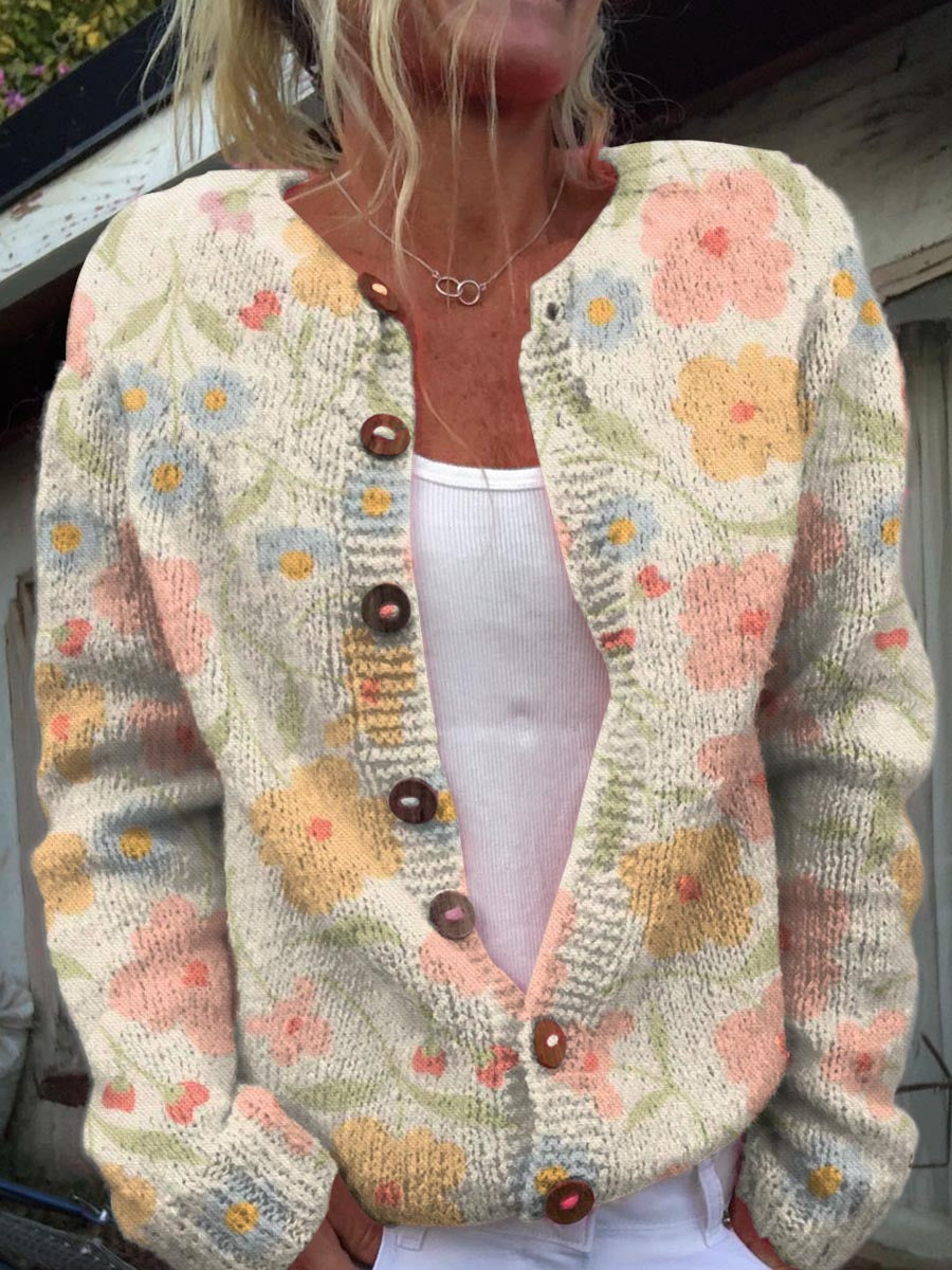 3D Printed Women's Cardigan Sweater
