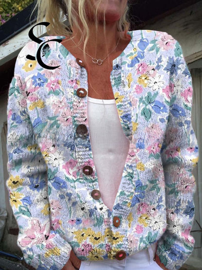 3D Printed Women's Cardigan Sweater