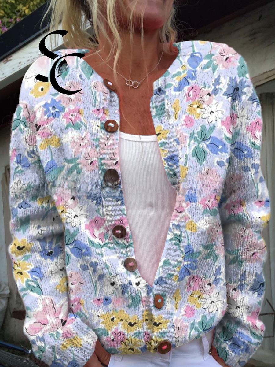 3D Printed Women's Cardigan Sweater