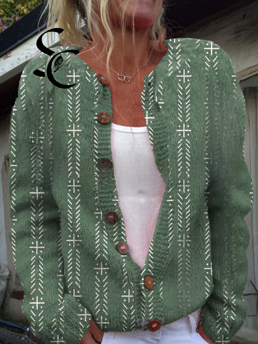 3D Printed Women's Cardigan Sweater