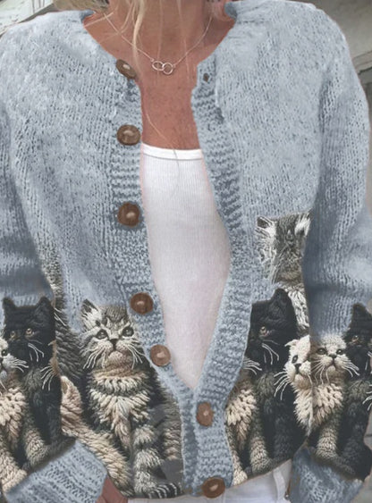 3D Printed Women's Cardigan Sweater
