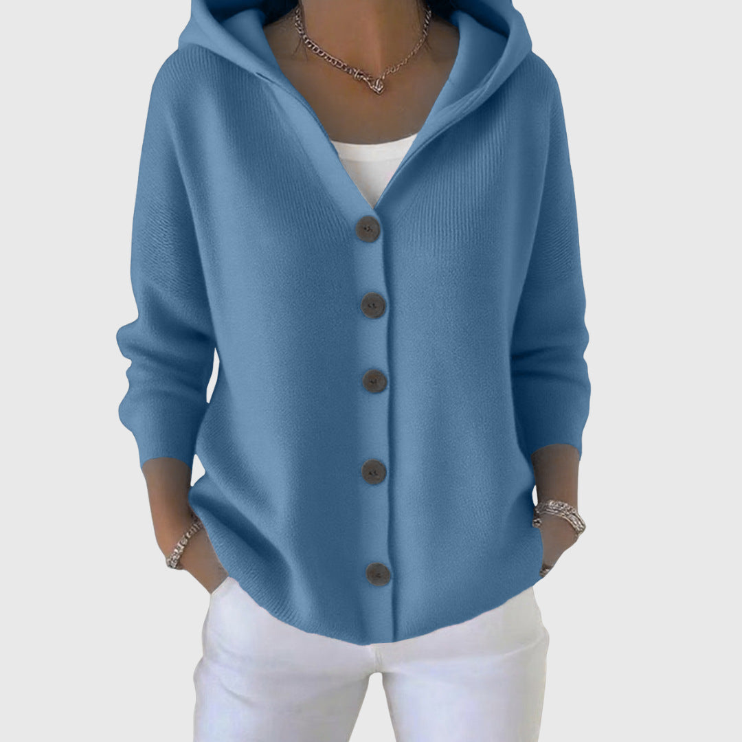 3D Printed Women's Fashion Hooded Thick-Knit Sweatshirt