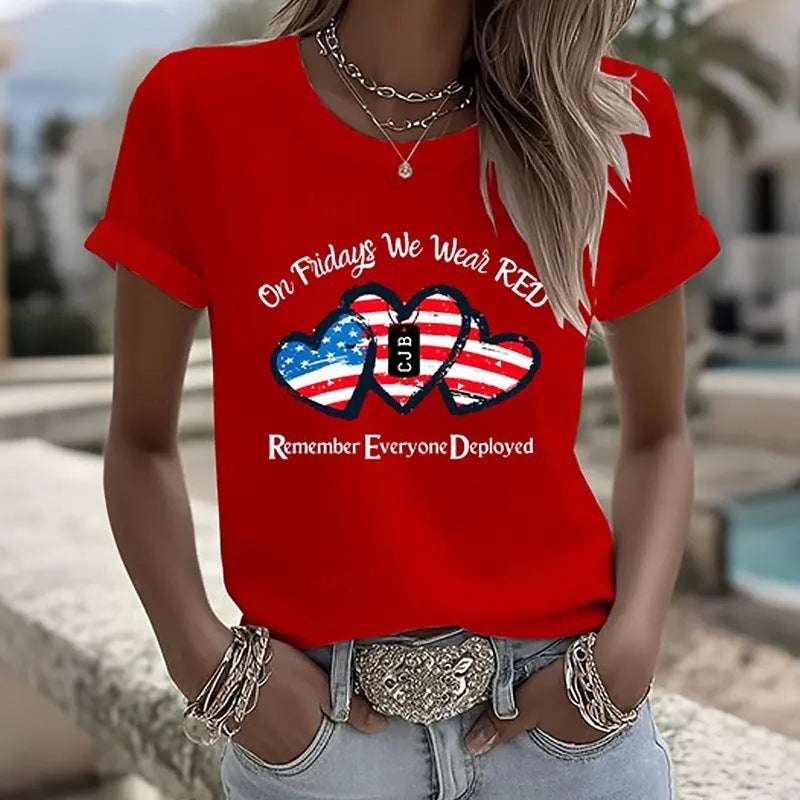 3D Printed Women's Short Sleeve T-Shirt