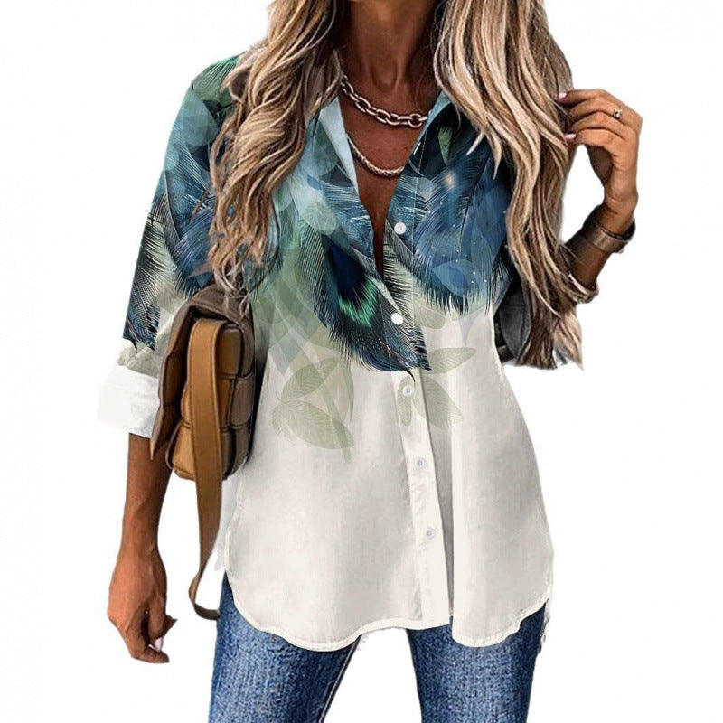 3D Printed Womens Long Sleeve Cardigan