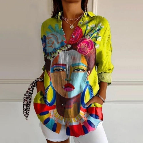 3D Printed Womens Long Sleeve Cardigan