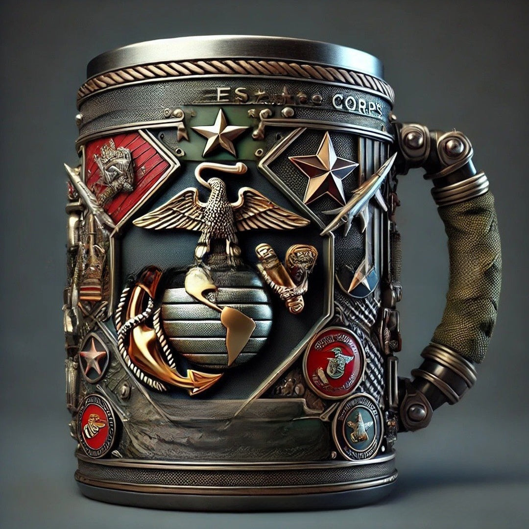 3D Relief Resin Thematic Decorative Mug