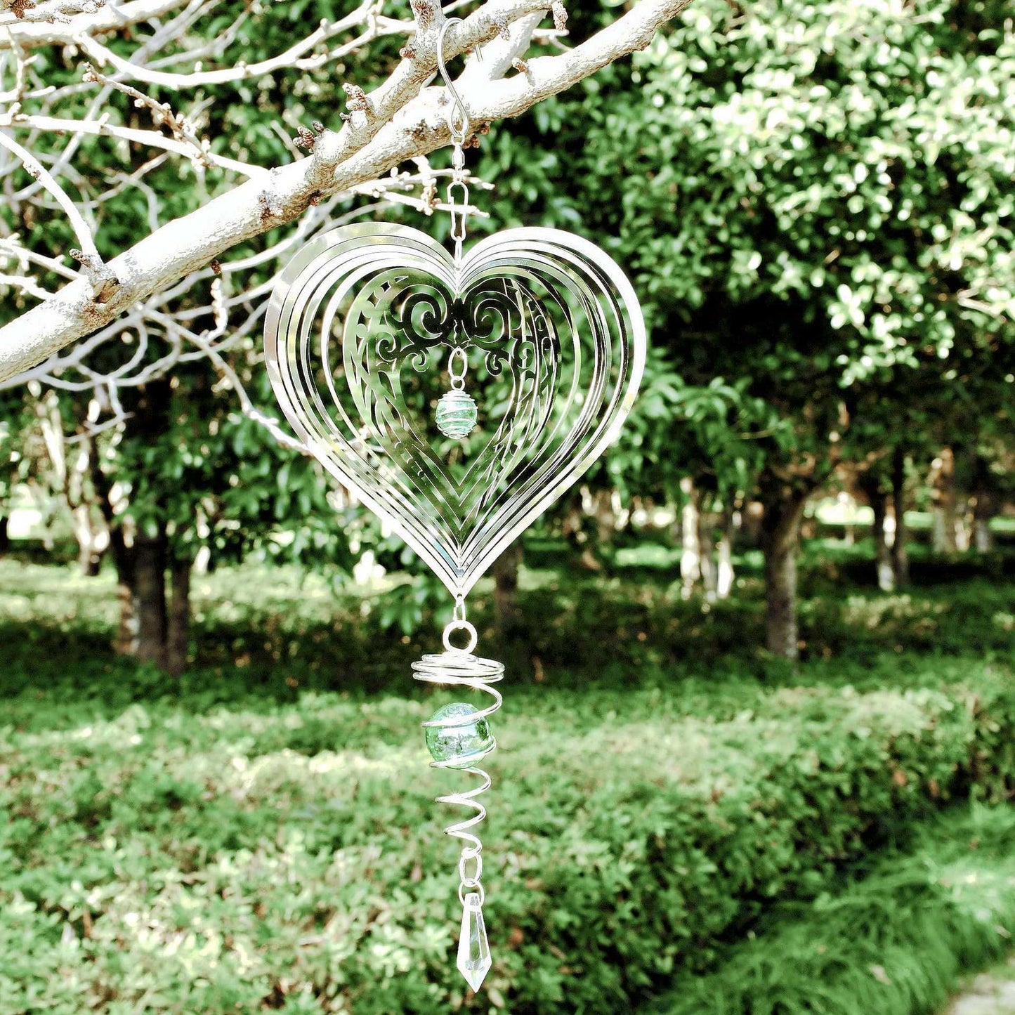 3D Rotary Metal Wind Bell Garden Hanging Ornament