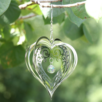 3D Rotary Metal Wind Bell Garden Hanging Ornament