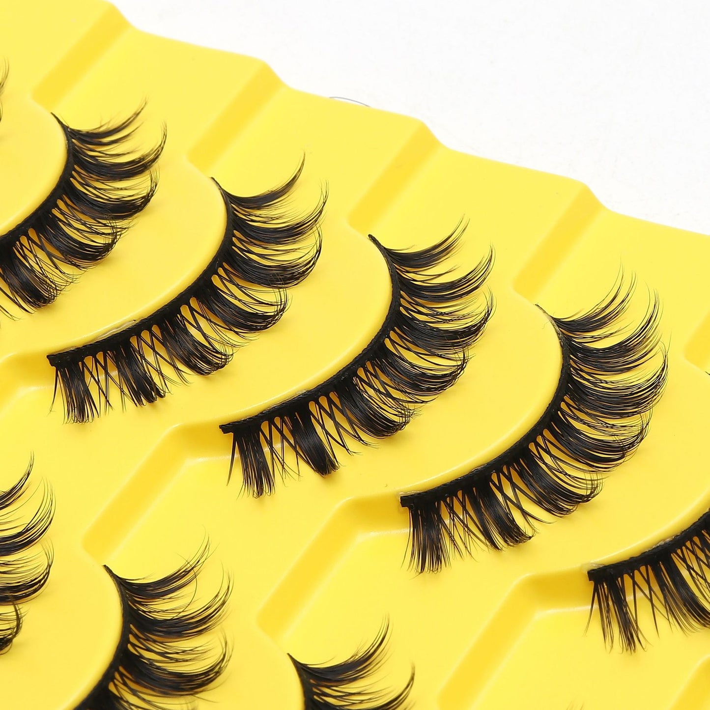 3D Soft False Eyelashes 10 Pairs Pointed Tail