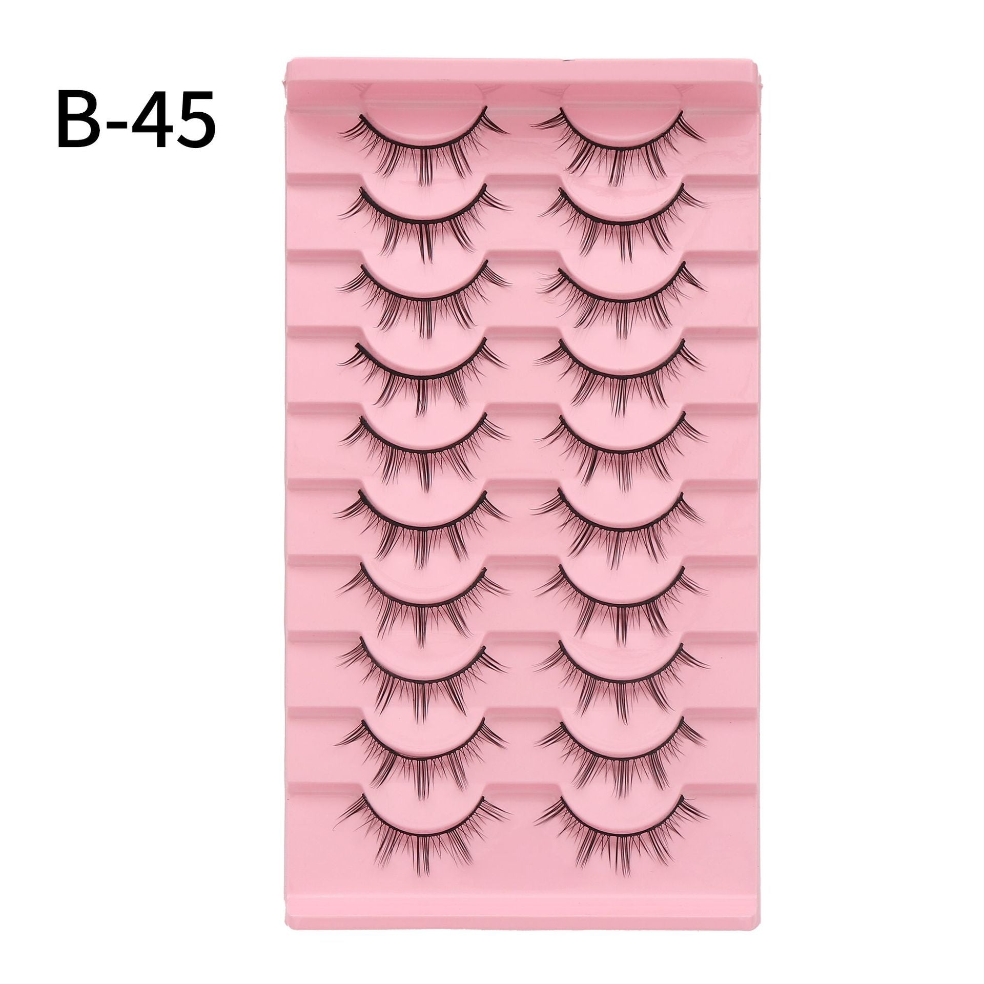 3D Soft False Eyelashes 10 Pairs Pointed Tail
