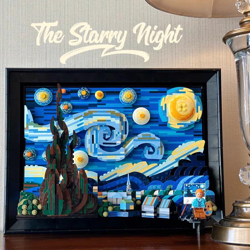 3D Starry Night Building Block Set