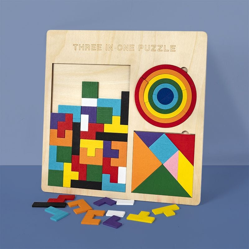 3D Three-dimensional Tetris Large Particle Building Block