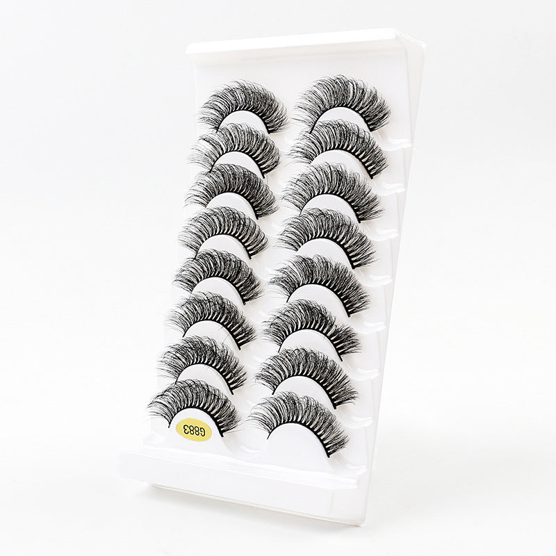 3D Voluminous False Eyelashes 8-Pair Set