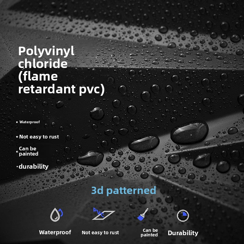 3D waterproof relief wall panel