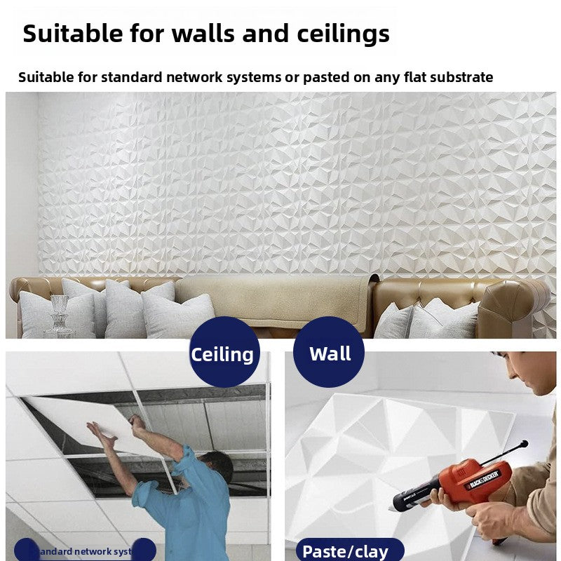 3D waterproof relief wall panel