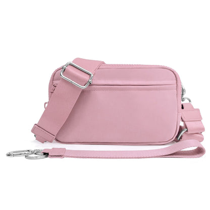 Men's Waterproof Crossbody Waist Bag Double Layer