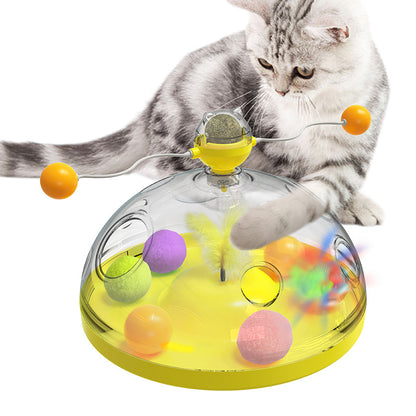 Meows Windmill Interactive Cat Toy with Catnip & Luminous Ball