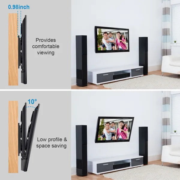 Tilt Dual Arm TV Wall Mount Brackets for 32-55in Screens