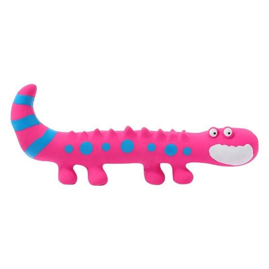 Latex Lizard Squeaky Dog Chew Toy for Small Medium Dogs
