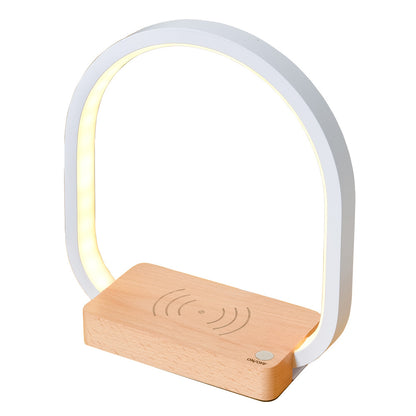 Wireless Charging Desk Lamp with Eye Protection & USB Power