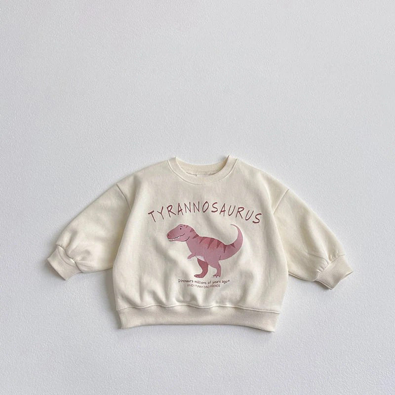 Children’s Korean Dinosaur Sweatshirt Cute Cartoon Hoodie