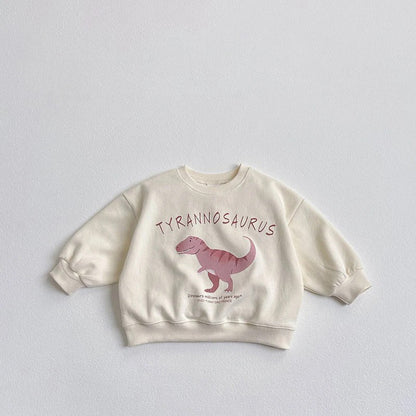 Children’s Korean Dinosaur Sweatshirt Cute Cartoon Hoodie